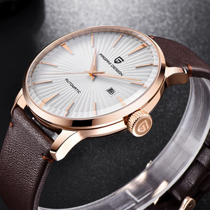Montre pour homme Pagani Design PD-2770 automatique avec bracelet en cuir, étanche 30M, boîtier en acier inoxydable - Product Image 3
