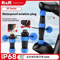 Prise d'aviation Rongwei Electrical SP29, type de soudage M29, prise droite, courant nominal 5A, contact en cuivre, matériau nylon