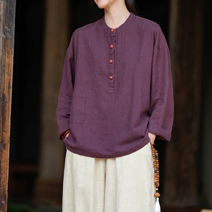 manches longues violet foncé