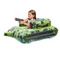 Bateau gonflable en PVC avec canon à eau électrique haute pression automatique pour des soirées aquatiques interactives – Chine