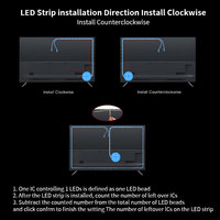 Bande lumineuse Joystar 5m avec synchronisation musicale, contrôle par application, rétroéclairage TV RGBIC Wi-Fi 30 LED/m avec caméra pour téléviseurs de 55 à 65 pouces