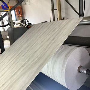 Película decorativa de PVC con diseño de grano de madera gris mate, tinta a base de agua no adhesiva, hoja de PVC con textura de madera que se desvanece - Product Image 1