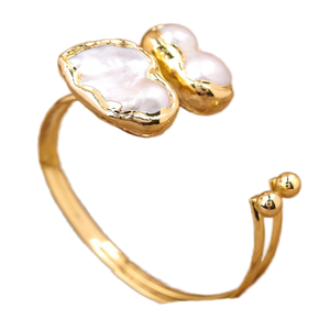 Alla moda bohémien bracciale aperto argento placcato diversi colori cristalli pietre preziose principalmente fatto rame perla regalo per lui - Product Image 1