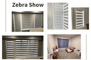 Pas de perçage jour et nuit stores enrouleurs à l'intérieur montage facile à installer sans fil zèbre ombre sans outil Double couches rideaux enrouleurs occultants - Product Image 6