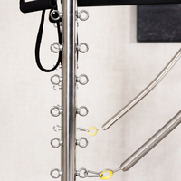 Reformer de Pilates en aluminium noir personnalisé pour la salle de sport et le yoga avec tour, lit en aluminium durable, équipement de fitness