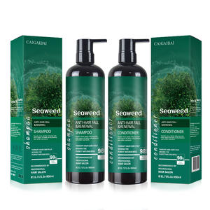 Champú y acondicionador sin sulfato de silicona de algas marinas de 900ml de esencia orgánica natural para reparar el cuidado del cabello - Product Image 1