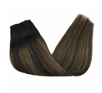 Extensions de cheveux naturels à pose rapide, pointes d'apparence naturelle, bonne densité, cheveux halo pouvant être installés sans colle pour instituts de beauté