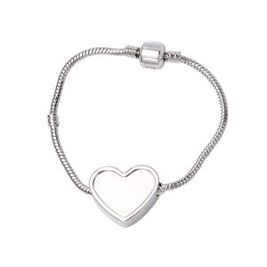 Metal Art Crafts Hot Selling Sublimation Blank Herz Armband Custom ized Printed Elegant Armbänder für Liebhaber - Product Image 3