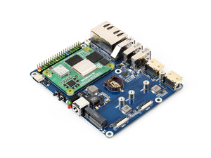 Waveshare CM5 Dual ETH cơ sở ban phát triển cho <span class=keywords><strong>Raspberry</strong></span> <span class=keywords><strong>Pi</strong></span> Hỗ trợ Dual RJ45 cổng <span class=keywords><strong>Ethernet</strong></span> và kép 4k hiển thị kết quả đầu ra - Product Image 2