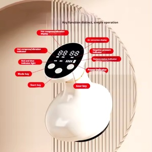 Dispositivo Electrónico de Ventosas, Máquina Inteligente de Masaje con Ventosas, 6 Velocidades, 6 Temperaturas, Terapia de Vacío con Luz Roja, USB, para el Hogar - Product Image 1