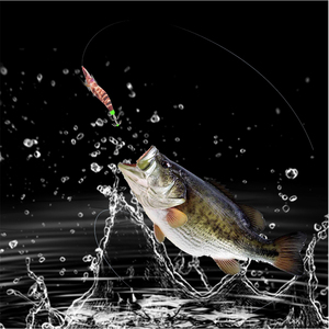 5 pz calamari gancio Jig legno gamberetti gamberi coda luminosa seppie artificiali polpo esche affrontare <span class=keywords><strong>per</strong></span> la pesca - Product Image 5