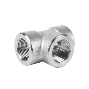 Conector de Tubería de Acero Inoxidable Forjado 304 316 con Rosca Interna, Estándar ASTM, Conector de 1 Pulgada, Sección Redonda - Product Image 1