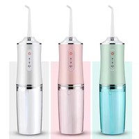 4 en 1 Irrigateur buccal portable USB, jet d'eau dentaire, outils de nettoyage des dents, buses de nettoyage buccal, agents de nettoyage buccal, 1 an