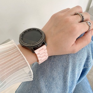 สายนาฬิกาสำหรับ <span class=keywords><strong>Samsung</strong></span> Galaxy Watch,สายนาฬิกา PC สีพื้นขนาด20มม. 22มม. สำหรับ <span class=keywords><strong>Samsung</strong></span> Galaxy Watch <span class=keywords><strong>4</strong></span> <span class=keywords><strong>Classic</strong></span> 46มม./42มม./แอคทีฟ2 40มม./44มม. <span class=keywords><strong>Gear</strong></span> S3 - Product Image 4