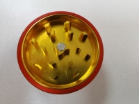 Accessoires de fumer de broyeur d'herbe de tabac en aluminium de boule ronde portative