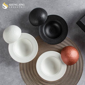 Set di stoviglie in porcellana a forma di pianeta ciotole glassa per Sushi Sashimi pesce ghiaccio secco-per ristoranti party club - Product Image 6