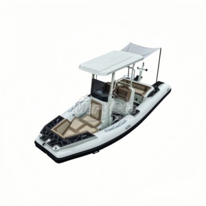 <span class=keywords><strong>Bateau</strong></span> <span class=keywords><strong>de</strong></span> pêche en aluminium économique et fiable <span class=keywords><strong>de</strong></span> 580 cm avec tissu PVC robuste et toit extensible pratique - Product Image 1
