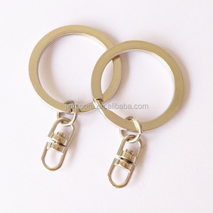 Nickle Màu Xoay Keyring Nối Clasp Đúp Loops - Product Image 2