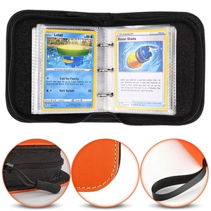 Mini classeur de cartes 1 pochette, 80 pochettes à chargement par le haut, 40 pochettes amovibles, petit album pour cartes à collectionner TCG et jeux sportifs - Product Image 2