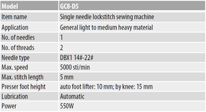 Machine à coudre industrielle automatique à point droit GC8-D5 de haute qualité, nouvelle conception de logo Expert, Zhejiang <span class=keywords><strong>Shunfa</strong></span> Zoje Price - Product Image 3