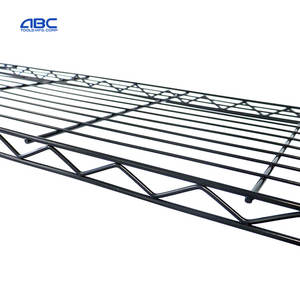 Étagère d'angle d'organisation noire à 5 niveaux robuste étagère de rangement en fil métallique en <span class=keywords><strong>cube</strong></span> métallique industriel avec étagères réglables - Product Image 3