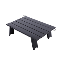 Table de camping pliable moderne en alliage d'aluminium ultra-légère et durable pour la randonnée en plein air et l'utilisation en parc