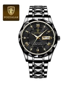 <span class=keywords><strong>Montre</strong></span> <span class=keywords><strong>homme</strong></span> POEDAGAR 615 en acier inoxydable, <span class=keywords><strong>montre</strong></span> à quartz pour <span class=keywords><strong>homme</strong></span> d'affaires, étanche, lumineuse, avec date, élégante <span class=keywords><strong>montre</strong></span>-bracelet pour <span class=keywords><strong>homme</strong></span> - Product Image 5