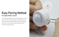 Détecteur de mouvement intelligent sans fil Zigbee - Détecteur PIR haute sensibilité, étanche IP65, en matériau ABS pour systèmes d'alarme de sécurité domestique