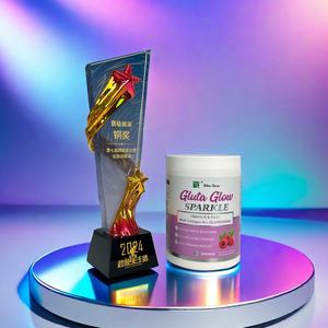 Gluta Glow Sparkle Collagène pour <span class=keywords><strong>la</strong></span> Peau et Vitamine C – Complément Alimentaire Beauté de <span class=keywords><strong>la</strong></span> Peau – Poudre de Peptides de Collagène Hydrolysé - Product Image 4