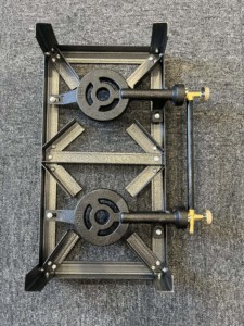 Cuisinière à gaz <span class=keywords><strong>en</strong></span> acier d'<span class=keywords><strong>angle</strong></span> C02B, cuisinière à flamme <span class=keywords><strong>de</strong></span> camping, cuisinière à gaz à 2 brûleurs <span class=keywords><strong>en</strong></span> fonte - Product Image 4