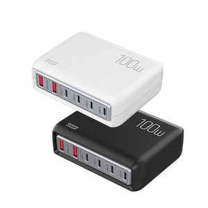 Chargeur <span class=keywords><strong>de</strong></span> bureau 100W 6 ports <span class=keywords><strong>Station</strong></span> <span class=keywords><strong>de</strong></span> <span class=keywords><strong>charge</strong></span> <span class=keywords><strong>multi</strong></span>-téléphone pour iPhone pour Airpods PD Universal Type C USB One Charger pour tous - Product Image 3