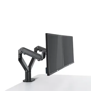 Desain baru layar aluminium Premium lengan Monitor tunggal ganda dapat disesuaikan dudukan Monitor Multi dudukan