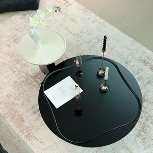 Wan Yusen <b>Coffee</b> <b>Table</b> Set Round Tempered Glass Nesting Living Room Designer Home Furniture - Product Image 1