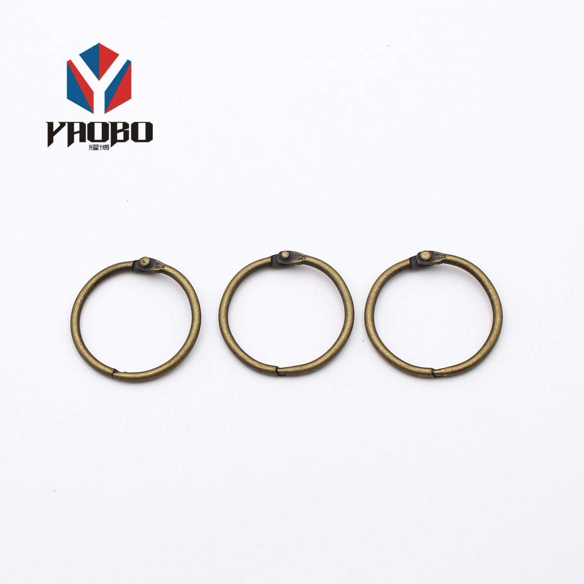 Оптовая продажа, металлические кольца для книг, кольцо для связывания с листьями, прочное кольцо для связывания