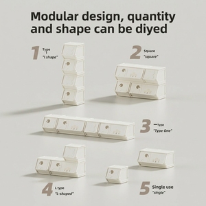 Armario Infantil Multiusos OEM, Muebles para Niños, Sistema de Organización para Cuarto de Juegos, Cómoda para Dormitorio Infantil, Contenedores de Almacenamiento de Juguetes con Tapas - Product Image 2
