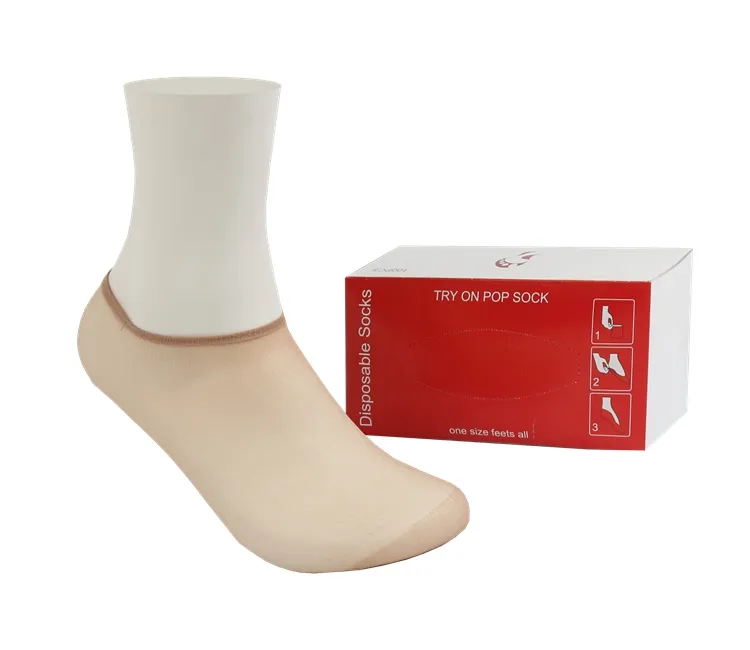 Chaussettes jetables en coton transparent, vente en gros, chaussettes à usage unique, sox stock