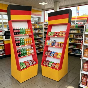 Étagères de présentation personnalisables pour magasins, présentoirs autoportants et présentoirs de supermarché pour les magasins d'angle - Product Image 3