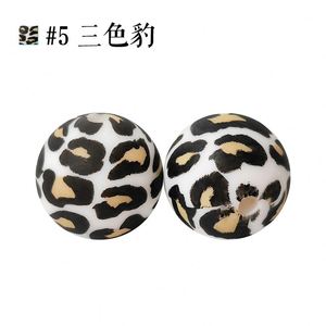 Accessoires de bijoux en perles de silicone bricolage personnalisés en gros perles focales léopard imprimé perles en PVC disponibles pour la conception personnalisée - Product Image 6