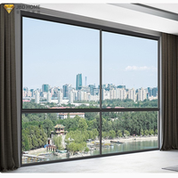 Ventanas Corredizas de Aluminio Personalizadas, Ventanas de Vidrio Insonorizadas de Doble Acristalamiento, Ventanas Corredizas Resistentes a Impactos de Huracanes para Casas