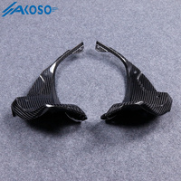 AKOSO 3K Carénage latéral de tableau de bord de moto en fibre de carbone sèche, sur mesure pour Kawasaki Ninja ZX-6R 2024