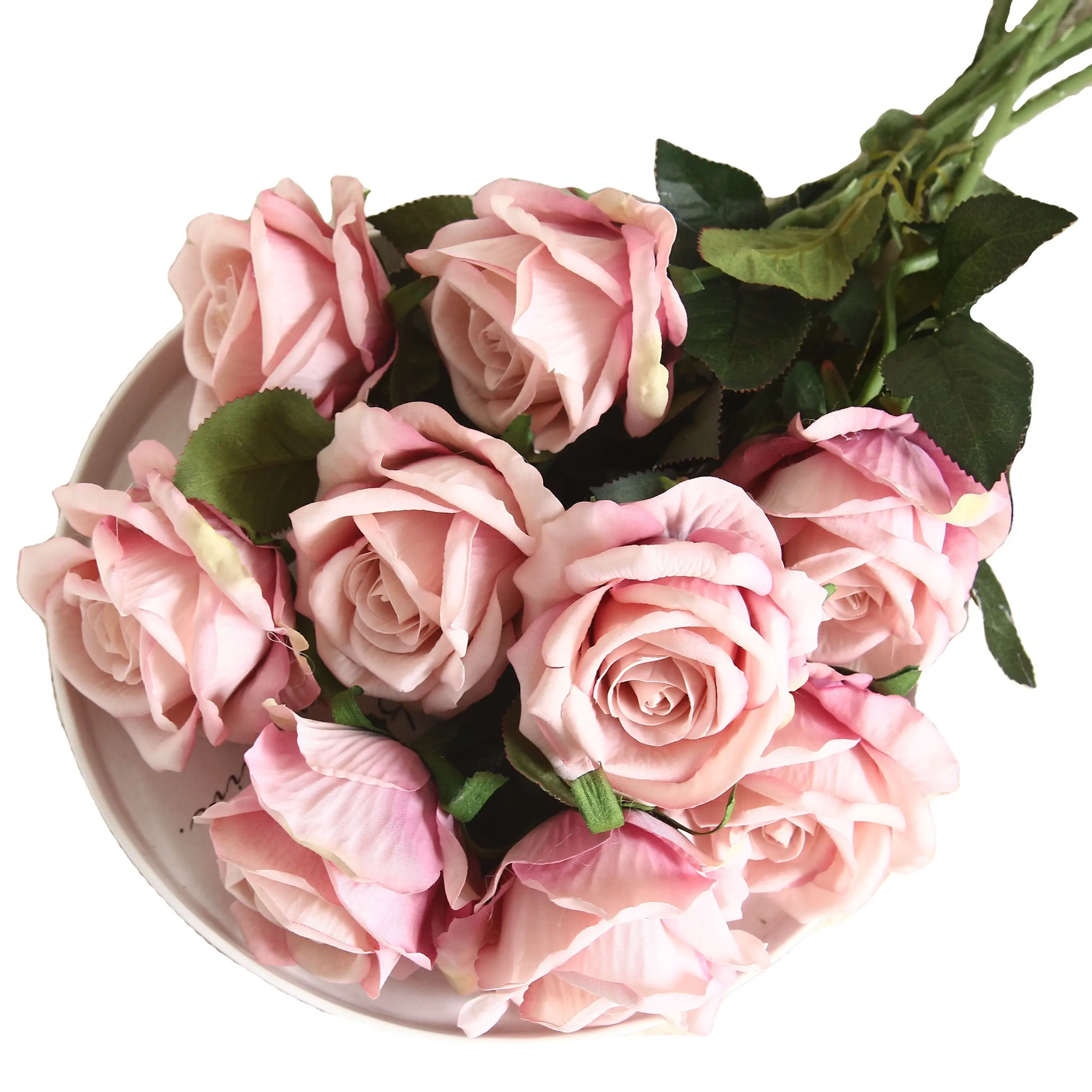 Cheap Price Real Touch Roses Silk Plants And Flowers Artificial Flowers for Decor Wedding Home Party