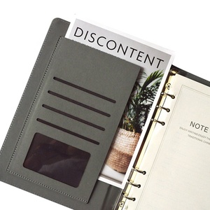 Agenda <span class=keywords><strong>en</strong></span> cuir PU à 3 volets avec chargeur USB et batterie externe, et câble <span class=keywords><strong>de</strong></span> données, carnet <span class=keywords><strong>de</strong></span> notes et porte-documents - Product Image 2