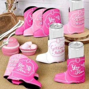 Neoprene Boots Shape Beer Can Cooler Bag Slim Sublimation Cowboy Shoe Holder - Product Image 5