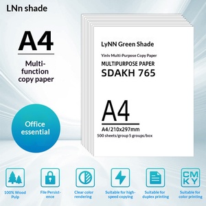 Carta per Stampa <span class=keywords><strong>A4</strong></span> Lvyin 70g/80g, Confezione Singola da 500 Fogli, Imballaggio in Plastica, Carta Bifacciale Senza Inceppamenti - Product Image 3