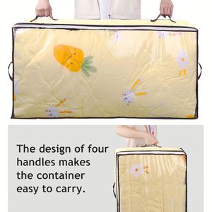 Paquete de 4 Cajas de Almacenamiento Debajo de la Cama para Ropa, Mantas, Ropa de Invierno y Zapatos - Contenedores de Almacenamiento Debajo de la Cama con Asas - Product Image 5