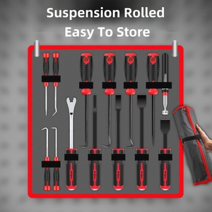 Juego de reparación de automóviles de acero al carbono, herramienta de desmontaje de sello de aceite, destornillador, gancho, cilindro, pala, varilla de succión, anillo de sellado, barras de palanca para coche - Product Image 4