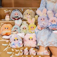 Mini sac lapin Macchiato Baby Three, pendentif en vinyle et peluche, boîte surprise, cadeau pour filles