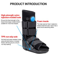 Botte de marche gonflable courte FSPG, attelle de soutien médical pour la fixation des blessures à la jambe, au pied et à la cheville, soins postopératoires