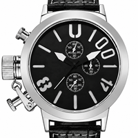 Reloj Cronógrafo de Cuarzo para Hombre, Estilo Deportivo, Esfera de 50 mm, Caja de Aleación, Correa de Cuero, Pantalla de Agujas, Diseño de Lujo