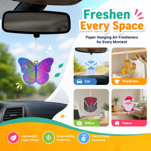 Diffuseur de parfum pour voiture personnalisé, en plastique, à suspendre, avec clip pour grille d'aération, parfum longue durée, avec logo - Product Image 3